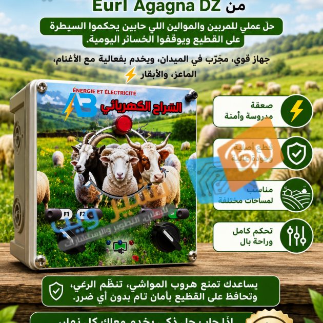 🐑⚡ السِّراح الكهربائي الاحترافي من Eurl Agagna DZ